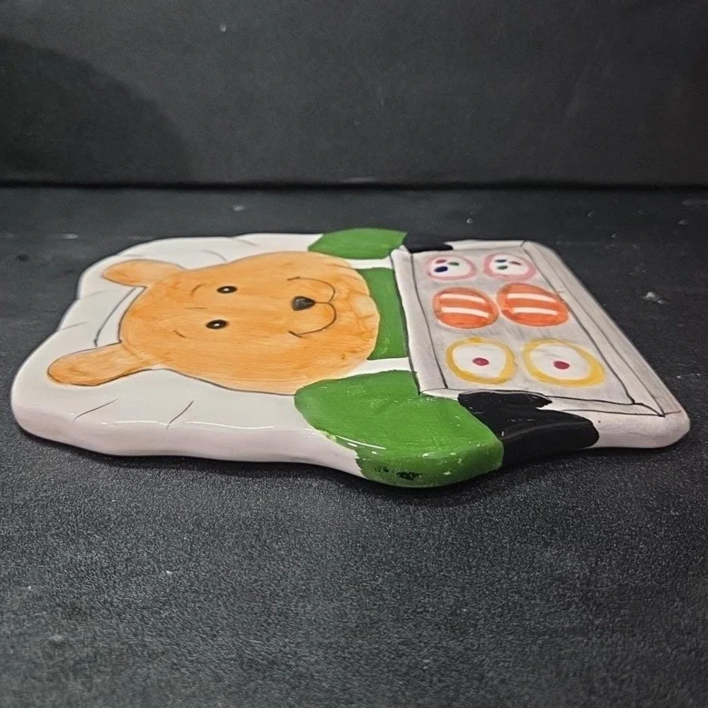 Bear Baking Design Hotplate,  Hand-Painted Ceramic‎ Kitchen Trivet, Accessory